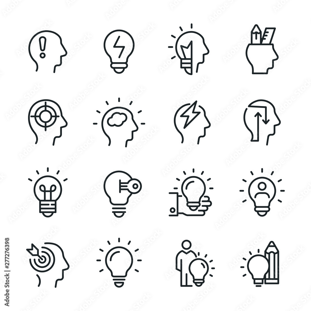 Idea and Creativity - Line Icon Idea and Creativity - Line Icon
