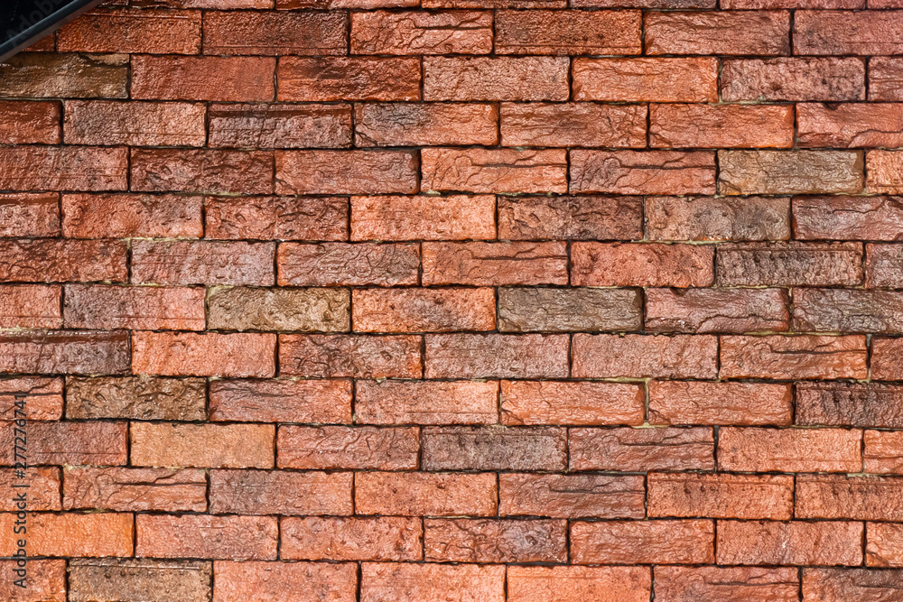 Obraz premium old red brick wall background