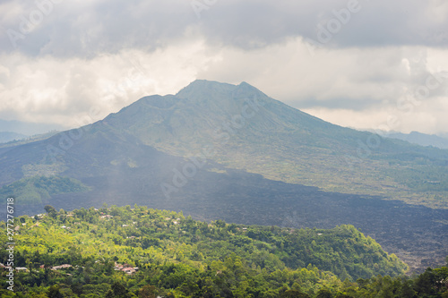 Landscape of Batur volcano on Bali island  Indonesia