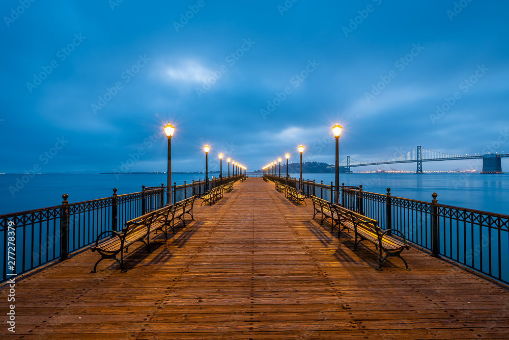 Sunrise from Pier 7 in downtown San Francisco