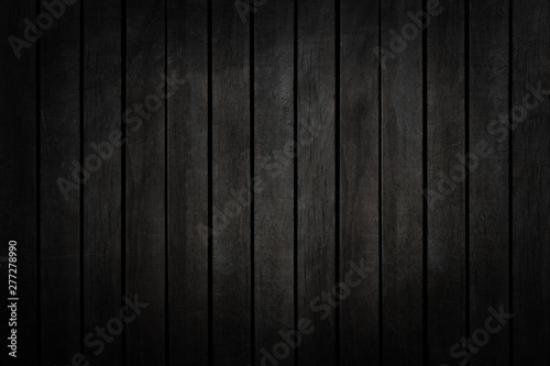 Black wood background texture close up