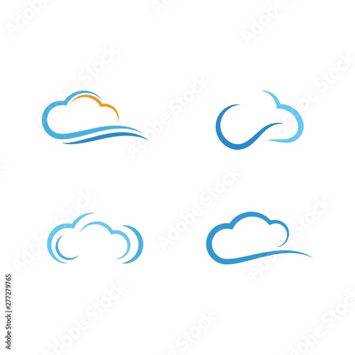 cloud logo vector