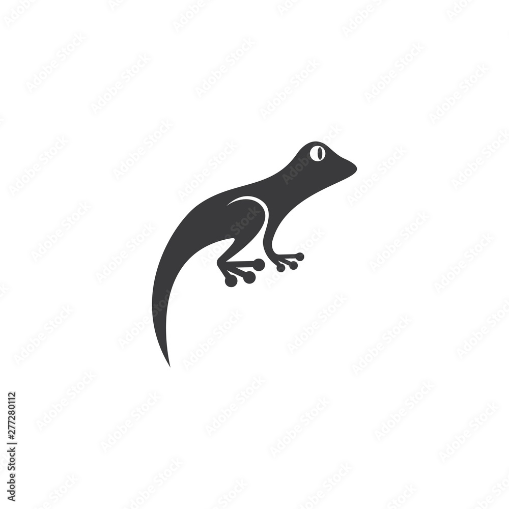 Obraz premium Gecko logo vector