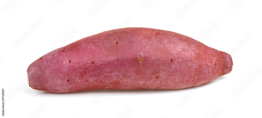 sweet potato on the white background sweet potato on the white background