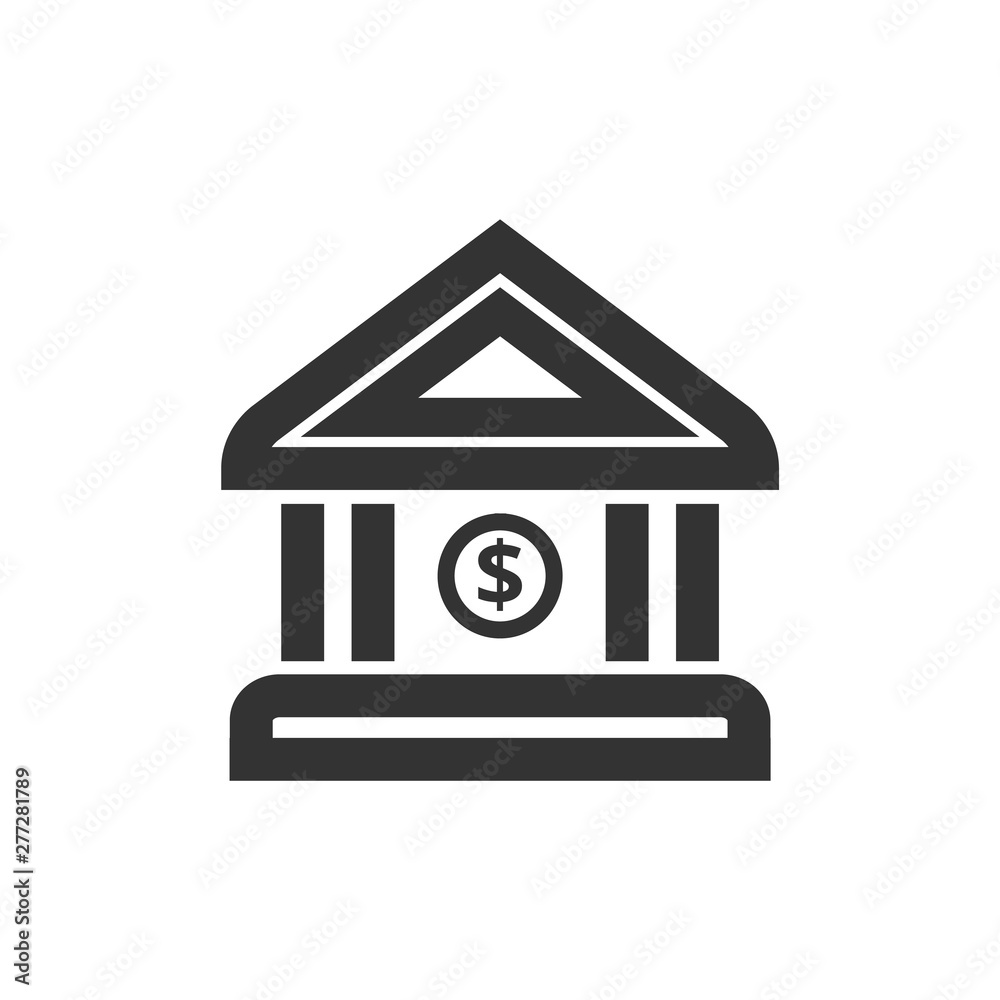 Outline Icon - Bank building