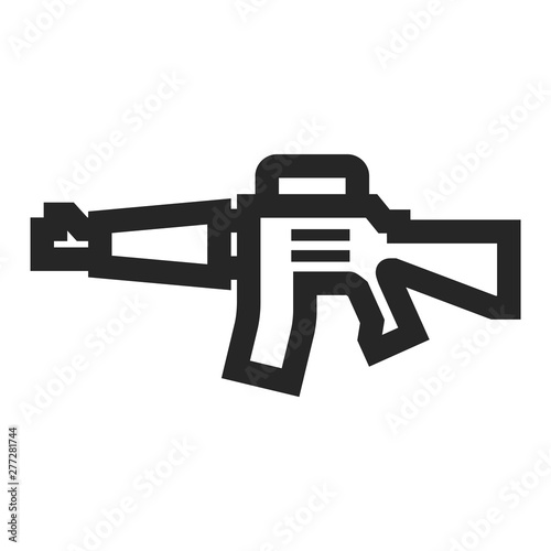 Outline Icon - Assault riffle