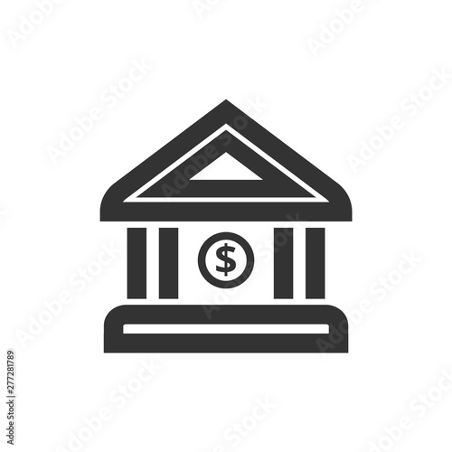 Outline Icon - Bank building