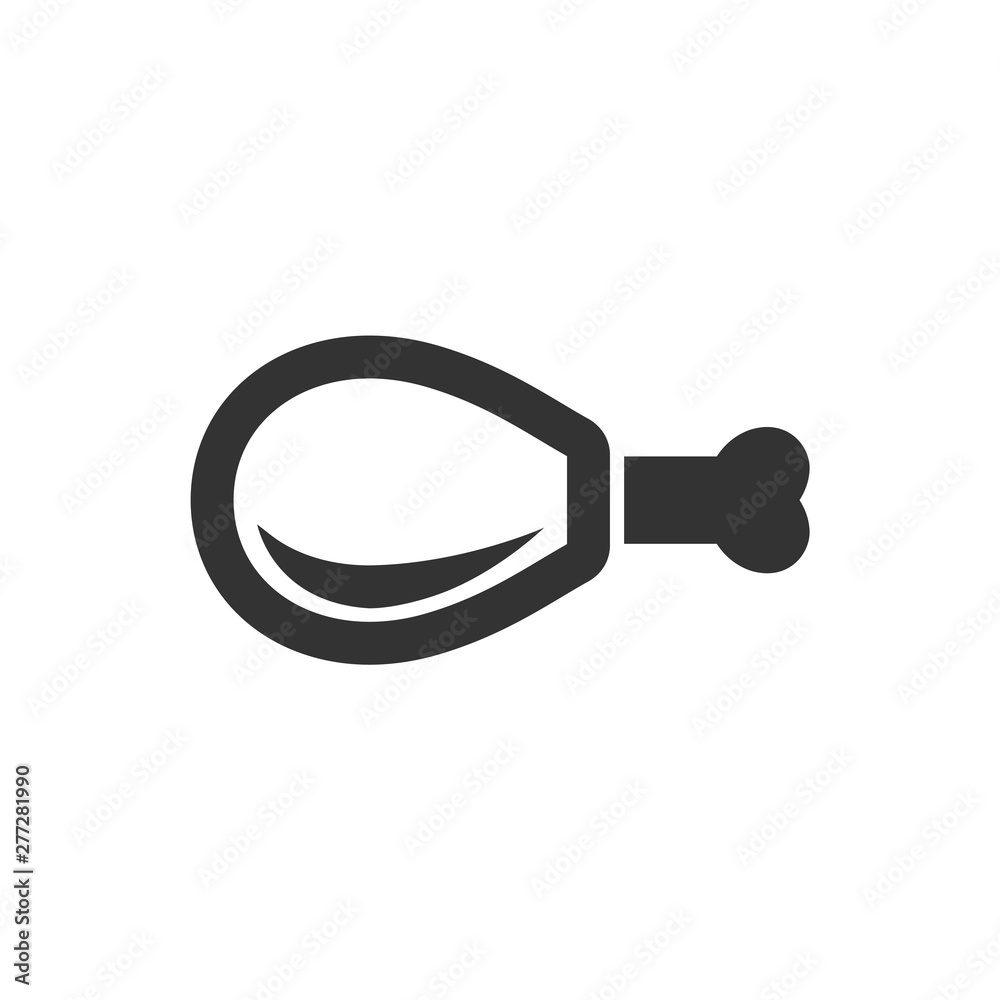 Outline Icon - Chicken fried Outline Icon - Chicken fried