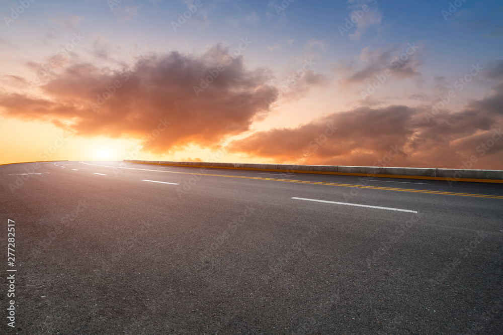 Road and Sky Landscape..