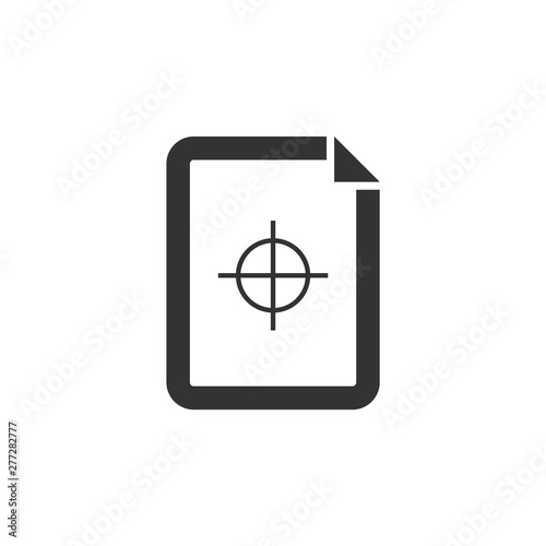 Quality control icon in thick outline style.