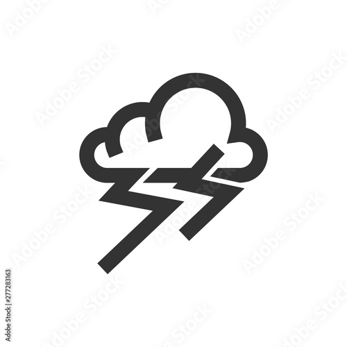 Outline Icon - Weather overcast storm