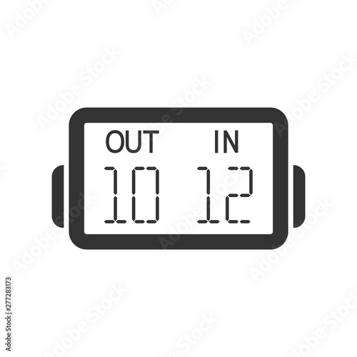 Obraz na plátne Outline Icon - Player substitution board