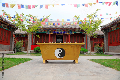Tableau sur toile Bixia yuanjun temple architecture, China