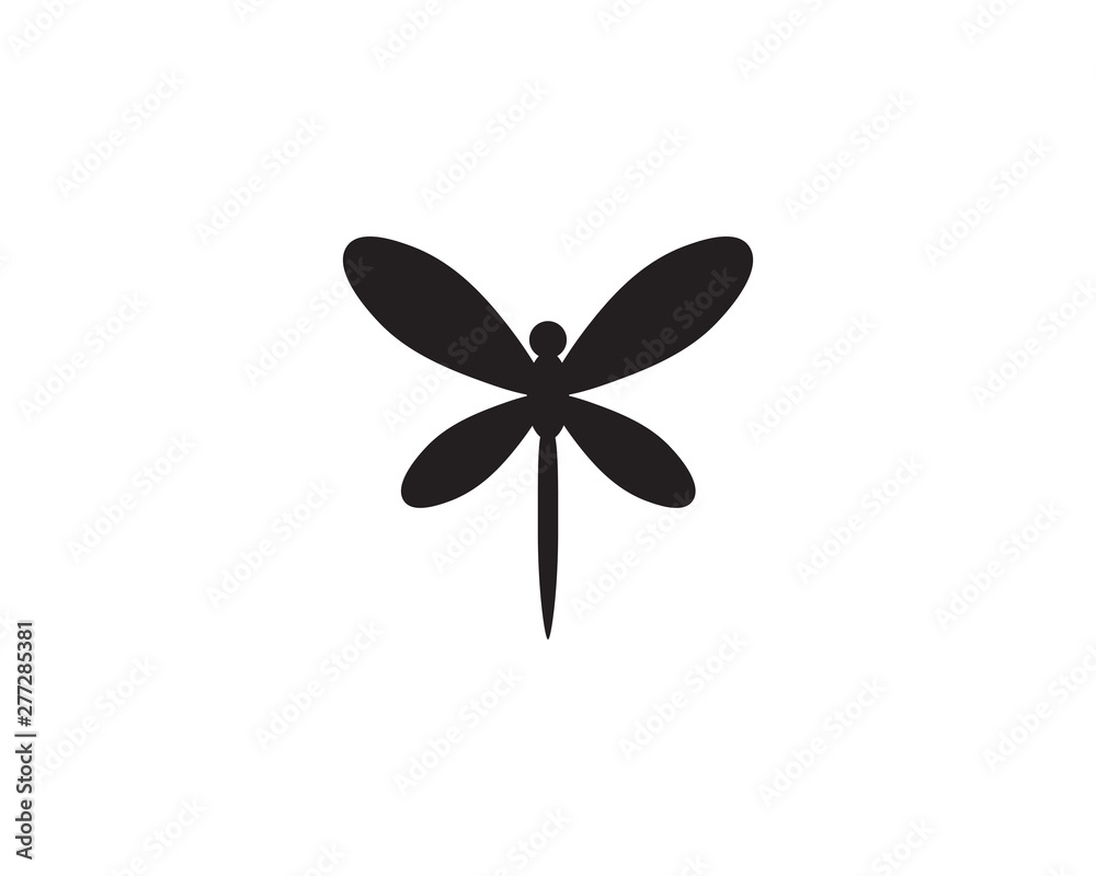 Dragonfly logo template vector icon illustration Dragonfly logo template vector icon illustration
