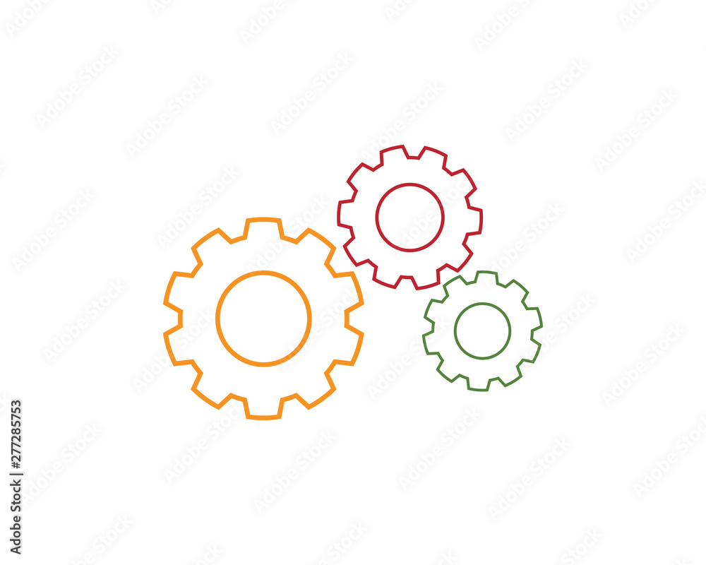 Gear Logo Template vector icon illustration