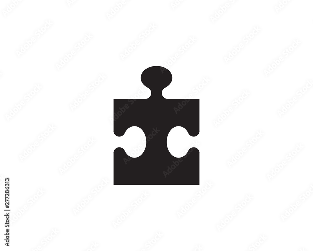 Puzzle vector icon template