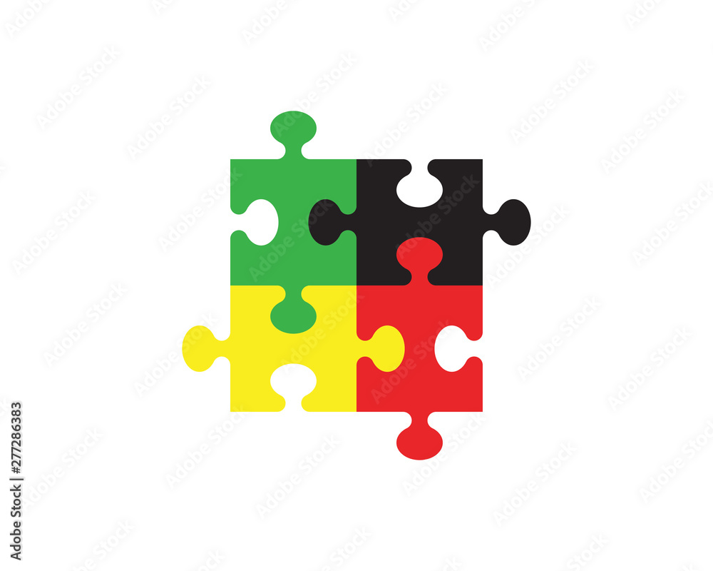 Puzzle vector icon template Puzzle vector icon template