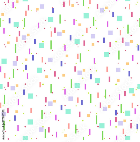 abstract confetti colorful background seamless pattern