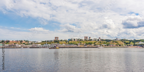 Panorama of the city of Nizhny Novgorod from the river photo