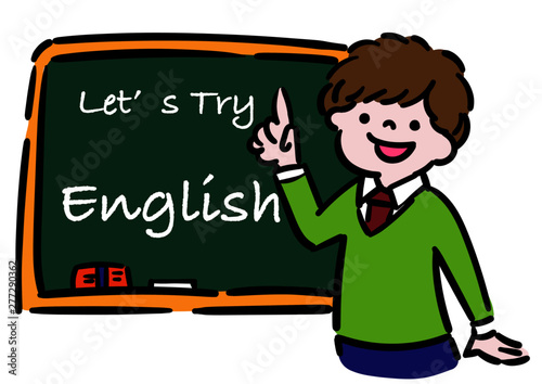 英語の授業＿男性1
