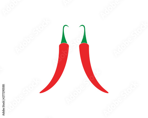 Hot Chili vector icon illustration