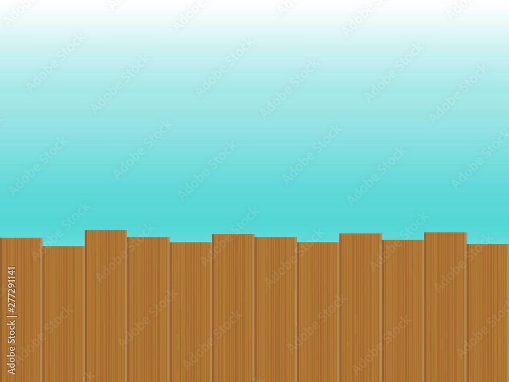 Summer background, Wooden terrace beside the sea Summer background, Wooden terrace beside the sea
