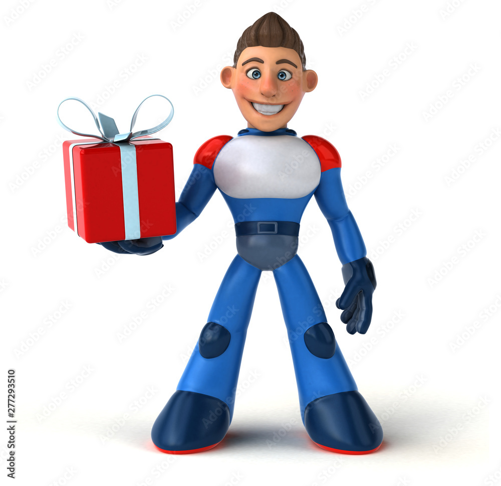 Super modern superhero - 3D Illustration Super modern superhero - 3D Illustration