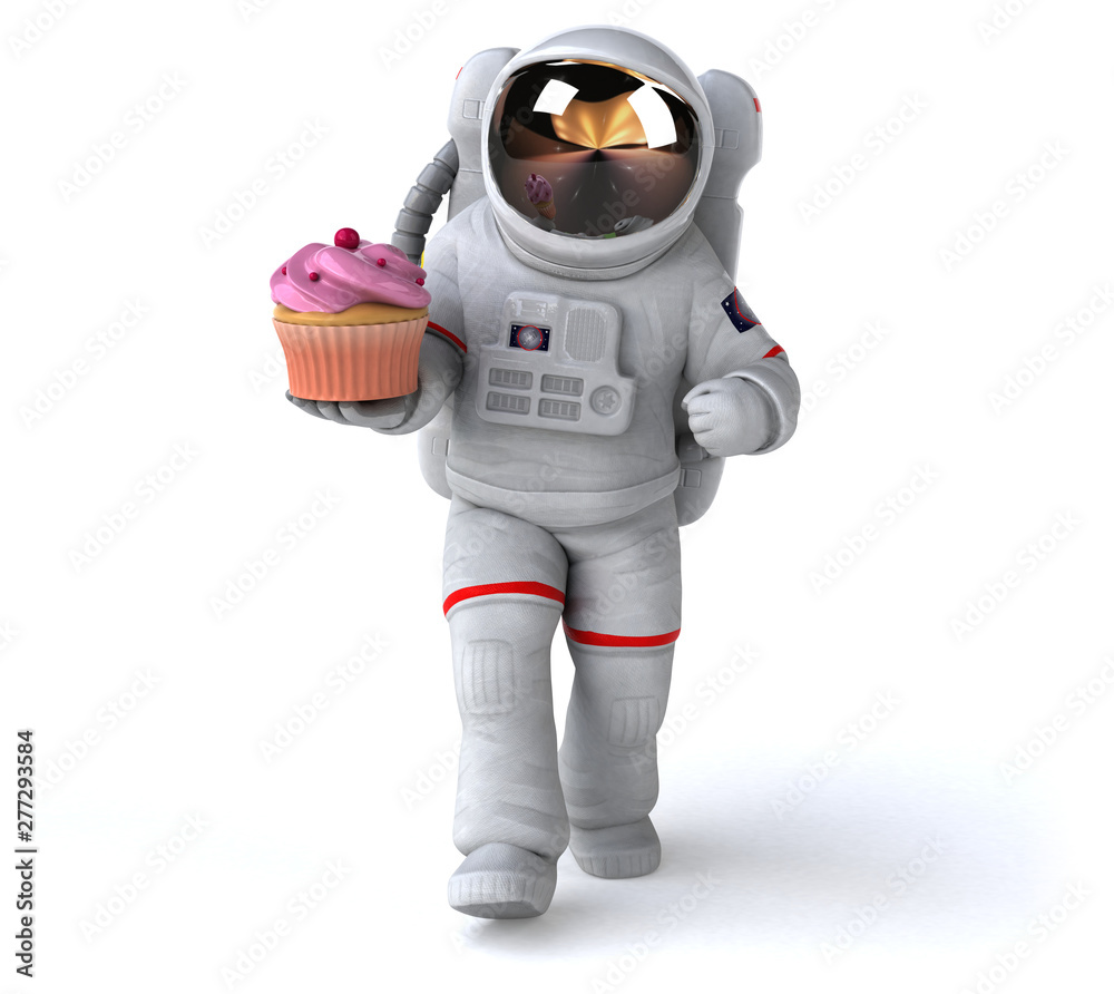Fun astronaut - 3D Illustration Fun astronaut - 3D Illustration