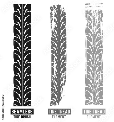 Motorcycle Tire Tracks Brush