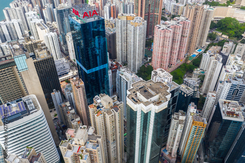 Top view of Hong Kong island photo
