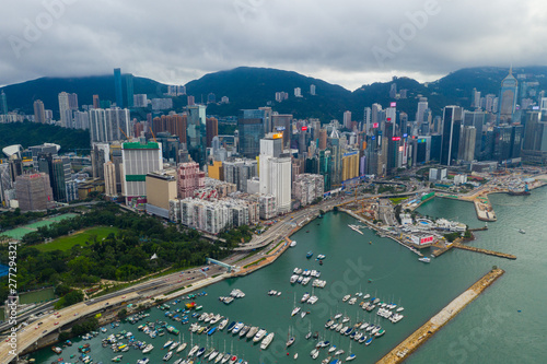  Top view of Hong Kong island side