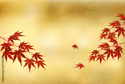  紅葉　秋　葉　背景