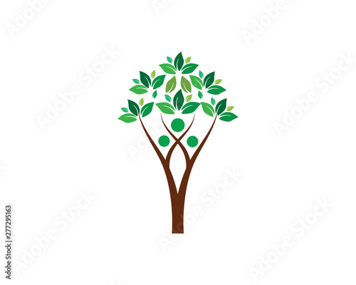 TREE GREEN PEOPLE LOGO TEMPLATE