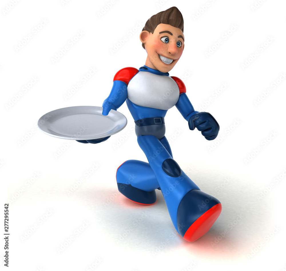 Super modern superhero - 3D Illustration Super modern superhero - 3D Illustration