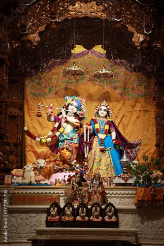Beautiful idol of radha and krishna photo