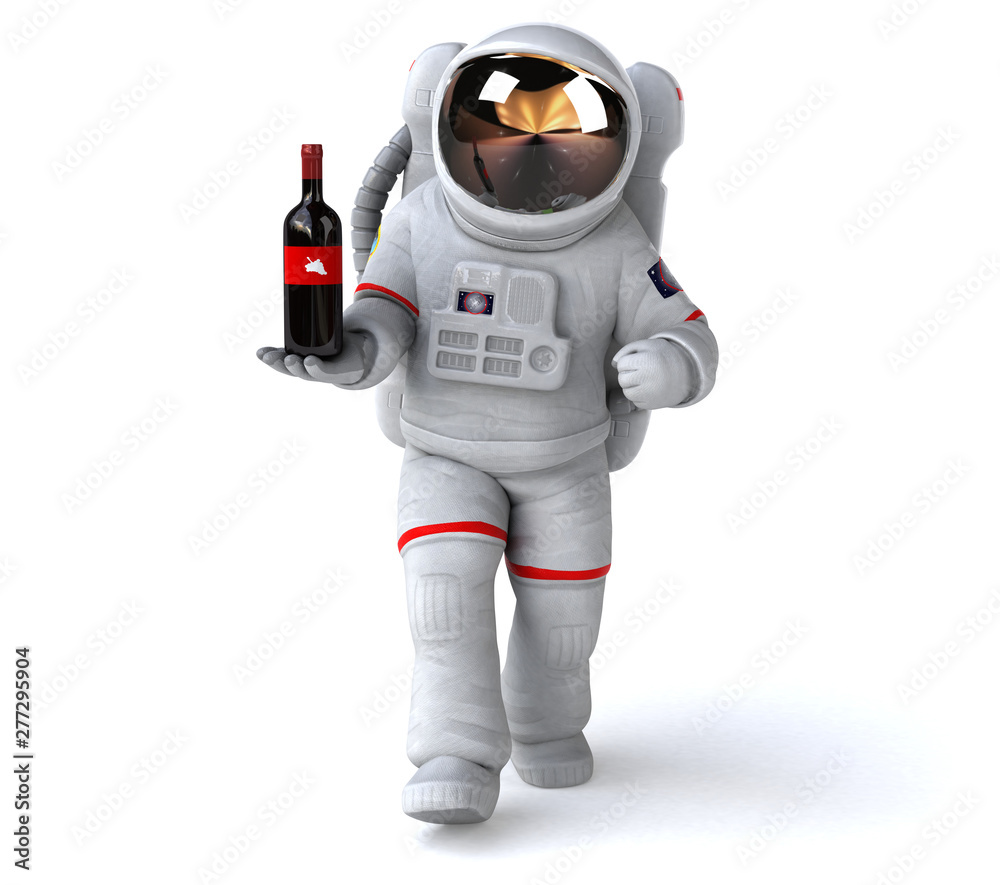Fun astronaut - 3D Illustration Fun astronaut - 3D Illustration