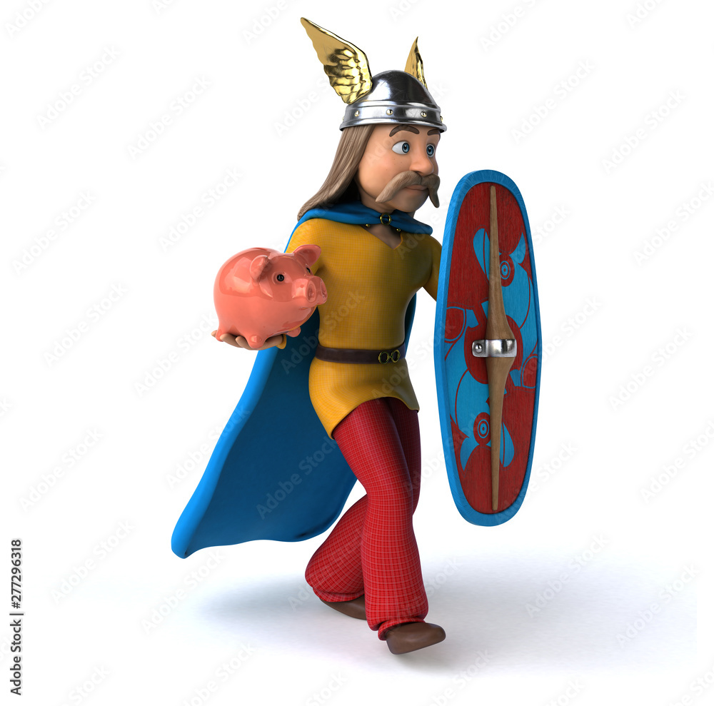 Fun gaulois - 3D Illustration