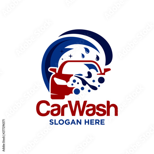 Car Wash Logo Design Vector Templates