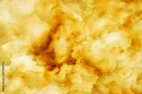 Bild auf Leinwand Onyx wall background. Texture of honey color onyx material