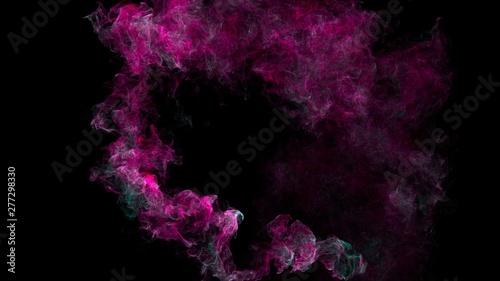 Grunge  vintage  multicolored  comet  smoke  fog  liquid  ink 