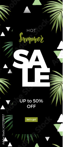 Summer vector floral sale b...