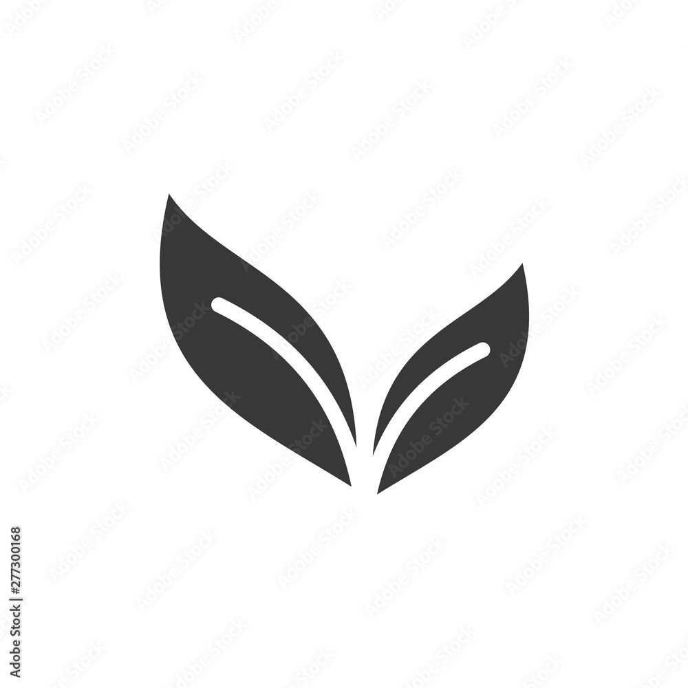 Leaf Nature icon template black color editable. Leaf Nature symbol vector sign isolated on white background. Simple logo vector illustration for graphic and web design.