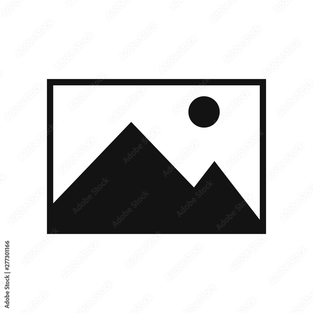 Picture icon isolated on white background. Vector illustration. Picture icon isolated on white background. Vector illustration.