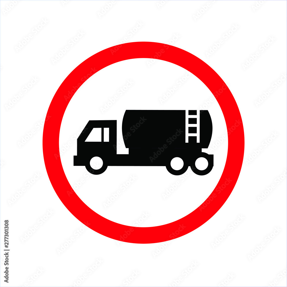 no lorry icon no truck transport sign vector no lorry icon no truck transport sign vector