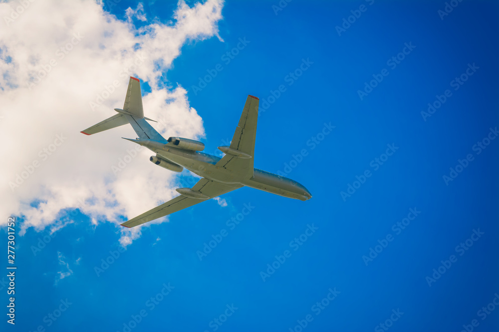Airplane in the sky and cloud Airplane in the sky and cloud