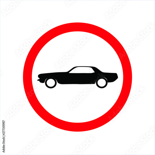 no car icon transport sign vector