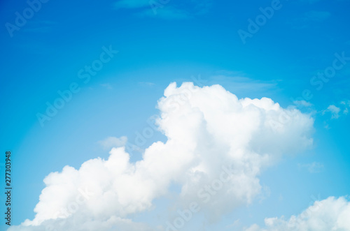 Subtle clouds of white and blue sky  