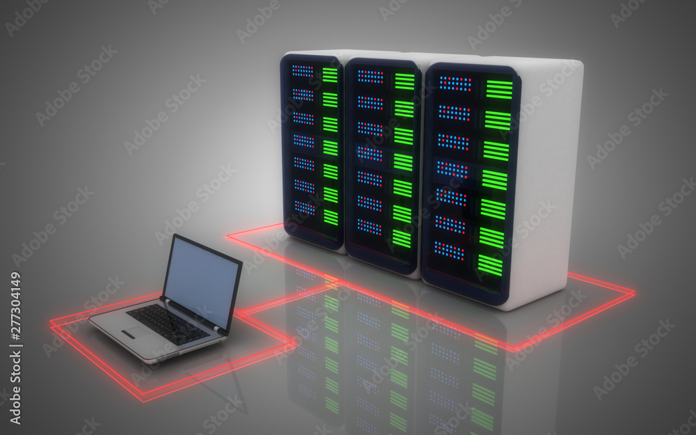 modern server concept. 3d illustration modern server concept. 3d illustration