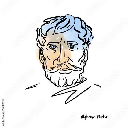 Alphonse Mucha Portrait