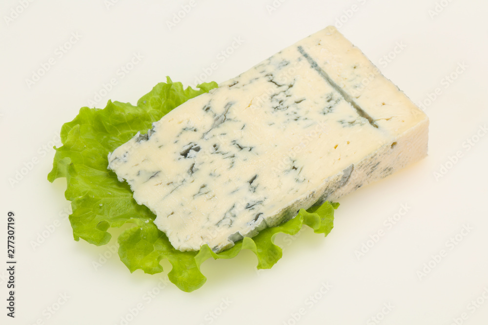 Italian traditional gorgonzola cheese isolated